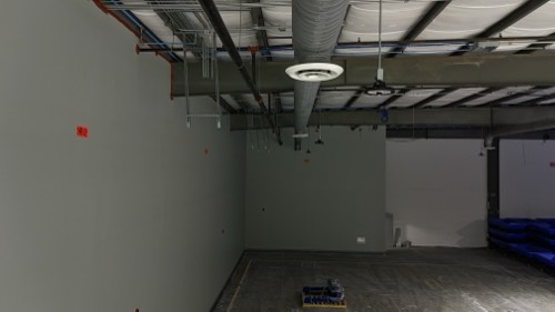Clean bay corner, ready for use