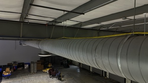 Clean ductwork, staged for handoff